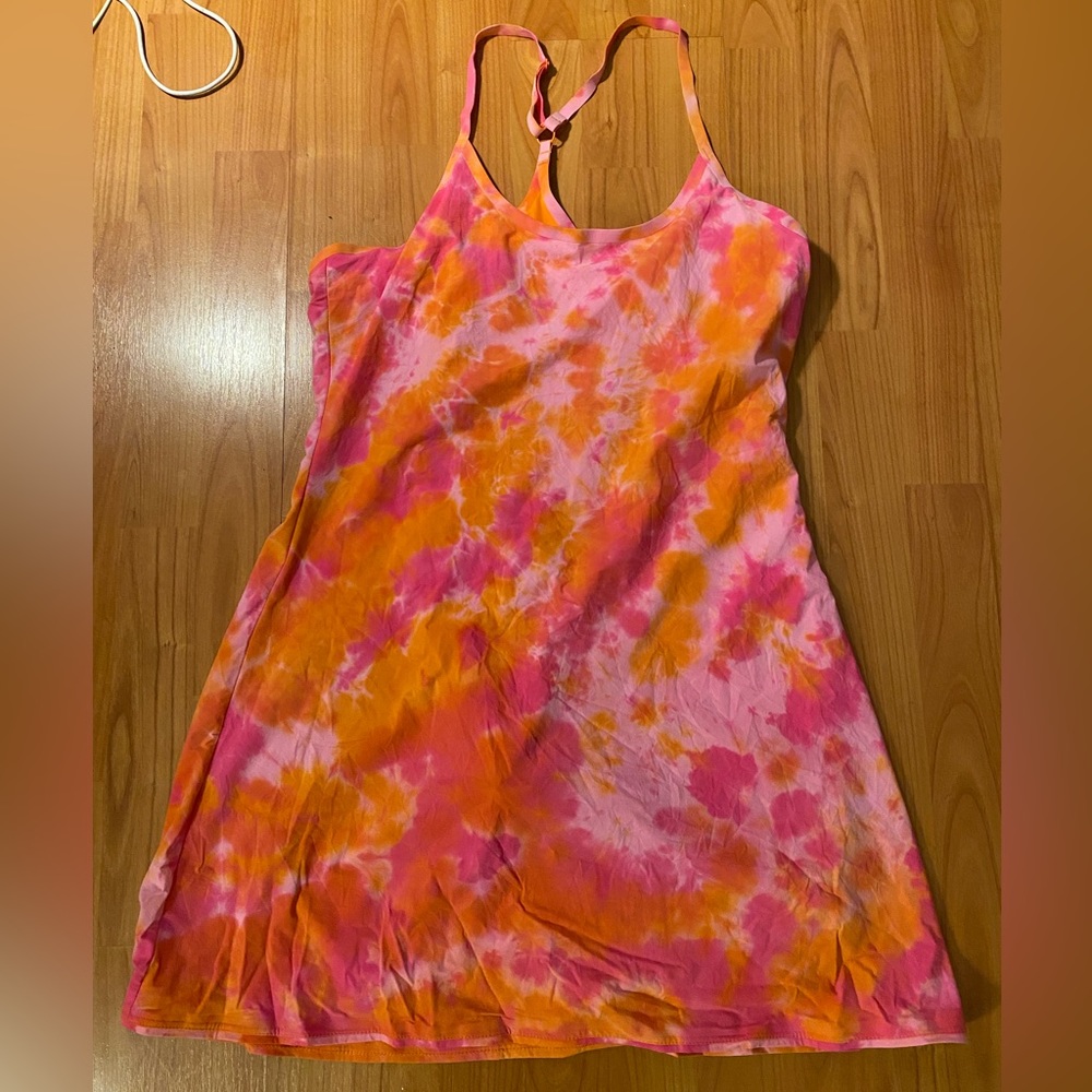 Outdoor Voices tie dye exercise dress (size L)